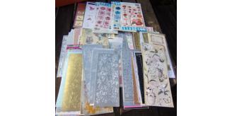 Wholesale job lot Card accessories,cards, envelopes,ink,stamps, bag, light box, Second Hand