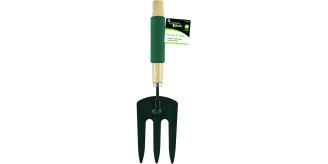 45 x Heavy Duty 3 Prong Garden Fork, Made Of Strong Steel Construction Dimension: 36 x 8cm In Size, Comfy Rubber Grip Wooden Handle