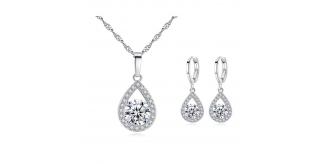 10 Sets-Women Fashion Crystal Exquisite Drop Pendant Necklace and Earrings Set|GCJ604-Necklace&Earrings|UK seller