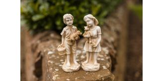 Boy & Girl Kids Garden Ornament  x 8