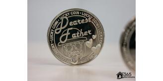 Engraved Lucky Coin Fathers Gift x 50	