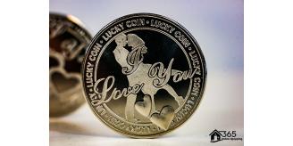 Engraved Lucky Coin 'I Love You' Gift x 50