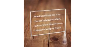 Engraved Friendship Plaque Paperweight x 25