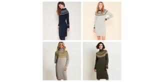 One Off Joblot of 5 Ladies Brakeburn Mixed Fairisle Dresses