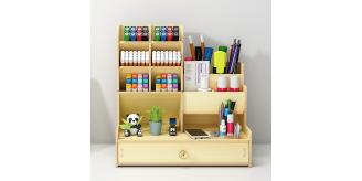 White Maple Desk Organiser *Flat Pack* Good Quality 