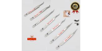 New Professional Eyebrows Eyelashes Tweezers Hair Beauty Stainless Makeup Pluckers x 60 Units