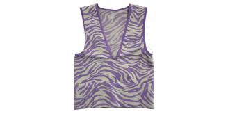 One Off Joblot of 17 Ex-Chain Store Ladies Purple Zebra Vest Tops Sizes XXS-XL