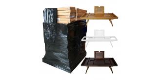 One Off Pallet of 100 Mixed Vorsure Bamboo Bath Caddy Trays (DEFECTED)