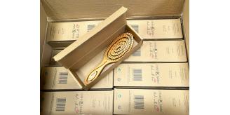 Wholesale lot 40 x CHIARA AMBRA Detangling Hair Brush Vegan and Bio Friendly in Orange