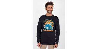 Job Lot of 1 Brakeburn Men's Black Outdoor Crew Neck Sweatshirt