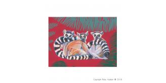 35 Quality A6 Lemur Greeting Cards, Designer Greeting Card, Bulk Buy Cards