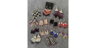 Joblot 130 Assorted Modern Boho Bohemian Seed Bead Earrings Handcrafted NEW
