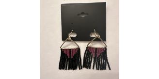 Joblot 10 items Boho Bohemian Earrings Seed Bead Handcrafted New Triangle