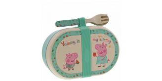 Peppa Pig Bamboo Snack Box Set