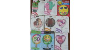 246 Foil Balloons RRP £1267.54 Get well soon, Love you, Kiss me etc