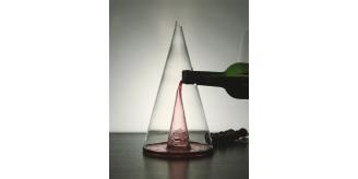 Handmade Glass Pyramid Decanter
