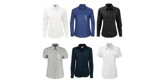 One Off Joblot of 10 Mixed Women's Formal Work Shirts - Long & Short Sleeved