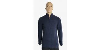 One Off Joblot of 4 Men's Brakeburn Navy Knitted Quarter Zip - Size M