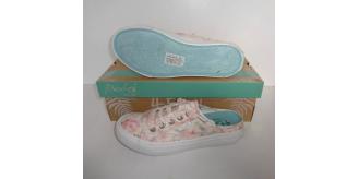 ladies textile floral printed upper trainer. BLOWFISH branded.