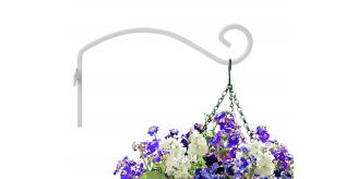 PALLET LOAD of White Hanging Brackets Pack of 2 Fittings Included – Elegant Design to Display your Outdoor Flower Baskets and Bird Feeders