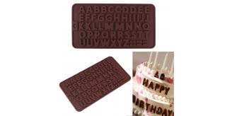 Wholesale Joblot of 305 Pcs--Albhabet Letters Silicone Mould Chocolate Fondant Jelly Ice Cube Mold Baking Kids Lolly Birthday Fun Kitchen Party Home 