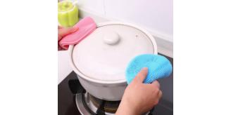 352 Small Size One Off Wholesale Lot Silicone Kitchen Dish Washing Brush Sponge Scrubber Pot Pan BBQ Cleaner