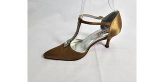 Womens Shoe, with Diamante Trim Lexus Branded Bronze Colour