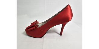 Womens Platform Open Toe Shoe, with Bow