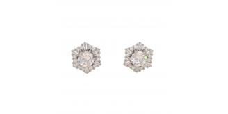 10pcs-Women Elegant Crystal Flower Cluster Stud Earrings|GCJ705|UK seller