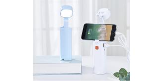 Portable LED Torch / Camping Torch 5 in 1 Multi-Functional Cordless Torch Phone Mount Power Bank Charger