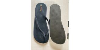 Mens Leather Suede Flip Flops in Blue (or Brown) Sizes UK7-12 (Box of 12)