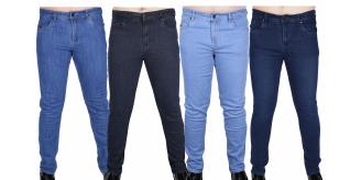 COTTON BOND Mens Jeans Straight Leg Slim Fit Heavy Denim Stretch Trousers Pants UK Sizes