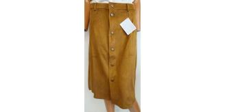 Pallet of 480 Avon Suede Look Button Skirts Tan Sizes 6-12 18/20