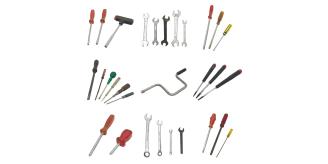 One Off Joblot of 265 Mixed Tool Stock - Screwdrivers, Wrenches, Etc.