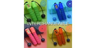50sets Cordless Auto-counting 2-way interchangeable skipping Rope, Mixed Colour l UK SELLER l GCHFE002