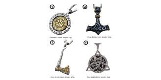 8pcs-Men's Viking Axe Hammer Celtic Knot Stainless Steel Pendant Necklaces (2pcs Each Pattern)|GCJ576GCJ581GCJ590GCJ599|UK seller
