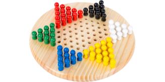 100x Traditional Wooden Chinese Checkers Game