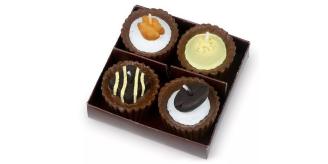 25x Candles Chocolates Set of 4 Aomatice 