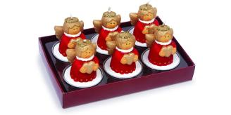 20x Holiday Festive Tealight Angels Candle Light Set (Each Set Has 6 Tealights Inside)