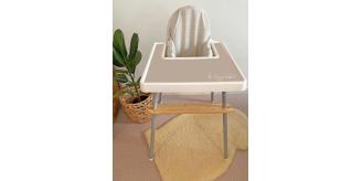 Childseat footrest and non slip food mat