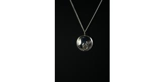 Necklace - Sterling Silver round "Remember" pendant - Joblot 11