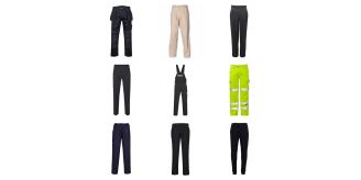 One Off Joblot of 101 Mixed Men & Women's Branded Work Trousers