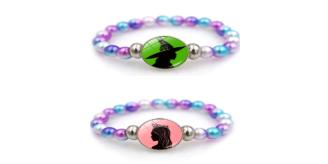 20pcs-Wicked Witch Inspired Elphaba & Glinda Friendship Beaded Bracelets-Rainbow|GCJ750BR-Rainbow|UK SELLER