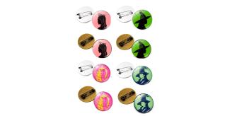 40pcs-Wicked Witch Inspired Elphaba & Glinda Friendship Pins|GCJ750PN-5pcs Each Design|UK SELLER