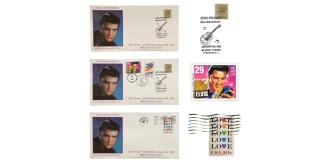 One Off Job Lot of 31 Elvis Presley's 50th Birthday Postage Stamp Envelopes