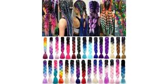 300 Assorted Colour Jumbo Hair Plaits/ Braiding Plaits