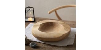 6 x Ex-Highstreet The W**** Company Teak Root Bowl - Handmade - New with tag (RRP £40 each)