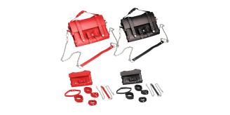 10pcs-Bondage Transform Set Crossbody Shoulder Bag Detachable Handcuffs Ankle Straps Collar Body Restraint BDSM - Random|GCSM040-Black/Red|UK SELLER