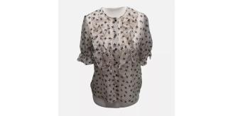 Ex store Top Polka Summer Short Sleeve Blouse x 9 - JOBLOT