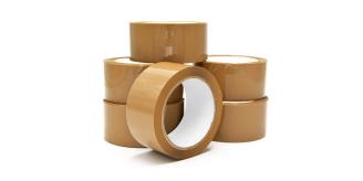 Brown Packing Tape 48mm x 60 Meters Jumbo Rolls -  Pack of 6 - 45 micron strong heavy duty